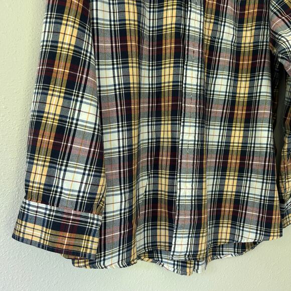 Viyella weathered Campbell Wool blend plaid flannel shirt grunge workwear L - Picture 4 of 10